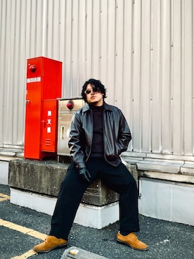 「AVIREX（アヴィレックス）のアイテム（その他アウター）」を使った、RYOさん（メンズ・170cm）の冬コーディネート