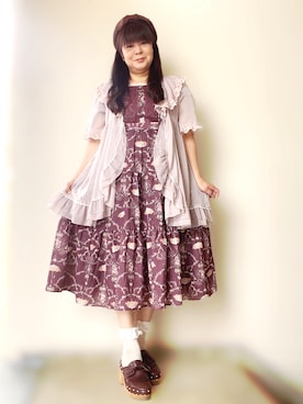 「axes femme（アクシーズファム）のアイテム（ワンピース/ドレス）」を使った、サリィさん（レディース・164cm）の夏コーディネート