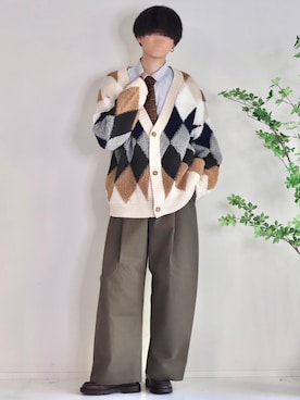 「STUDIO NICHOLSON（スタジオニコルソン）の＜STUDIO NICHOLSON（スタジオ ニコルソン）＞ SORTE パンツ（その他パンツ）」を使った、Mr.SZKさん（メンズ・177cm）の秋コーディネート