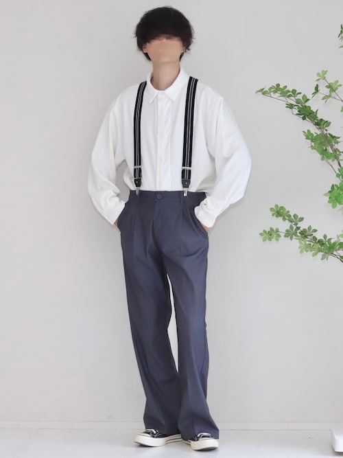 ALBERT THURSTON / ストライプサスペンダー 35mm（サスペンダー