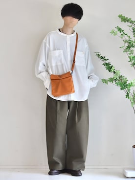 「ノーカラー」｜Mr.SZKさん（メンズ・177cm）の春コーディネート