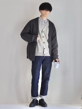 「MinoriTY（マイノリティ）のアイテム（アクセサリー）」を使った、Mr.SZKさん（メンズ・177cm）の秋コーディネート