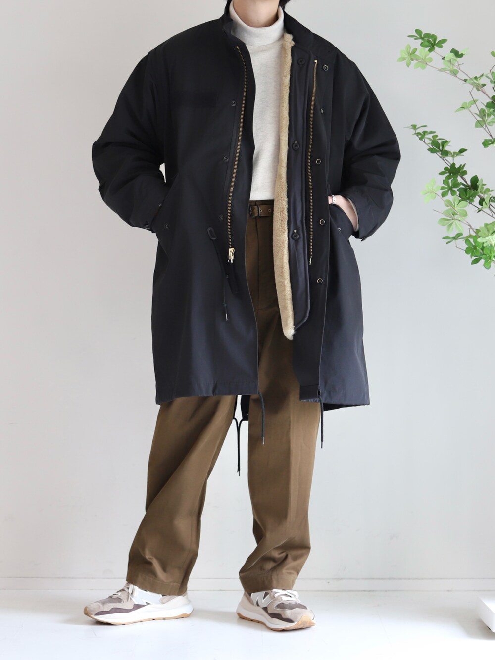 Mr.SZK｜JOURNAL STANDARD relumeのモッズコートを使った