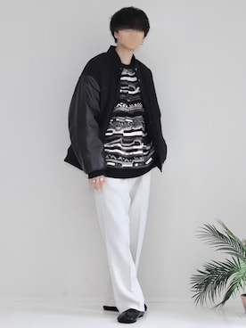 「CASPER JOHN（キャスパージョン）のアイテム（スリッポン）」を使った、Mr.SZKさん（メンズ・177cm）の冬コーディネート