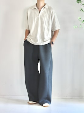 「CASPER JOHN（キャスパージョン）のアイテム」を使った、Mr.SZKさん（メンズ・177cm）の夏コーディネート