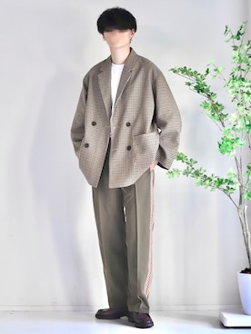 「WONDER WONDER」｜「アイテム（ジャケット/アウター）」を使った、Mr.SZKさん（メンズ・177cm）の冬コーディネート