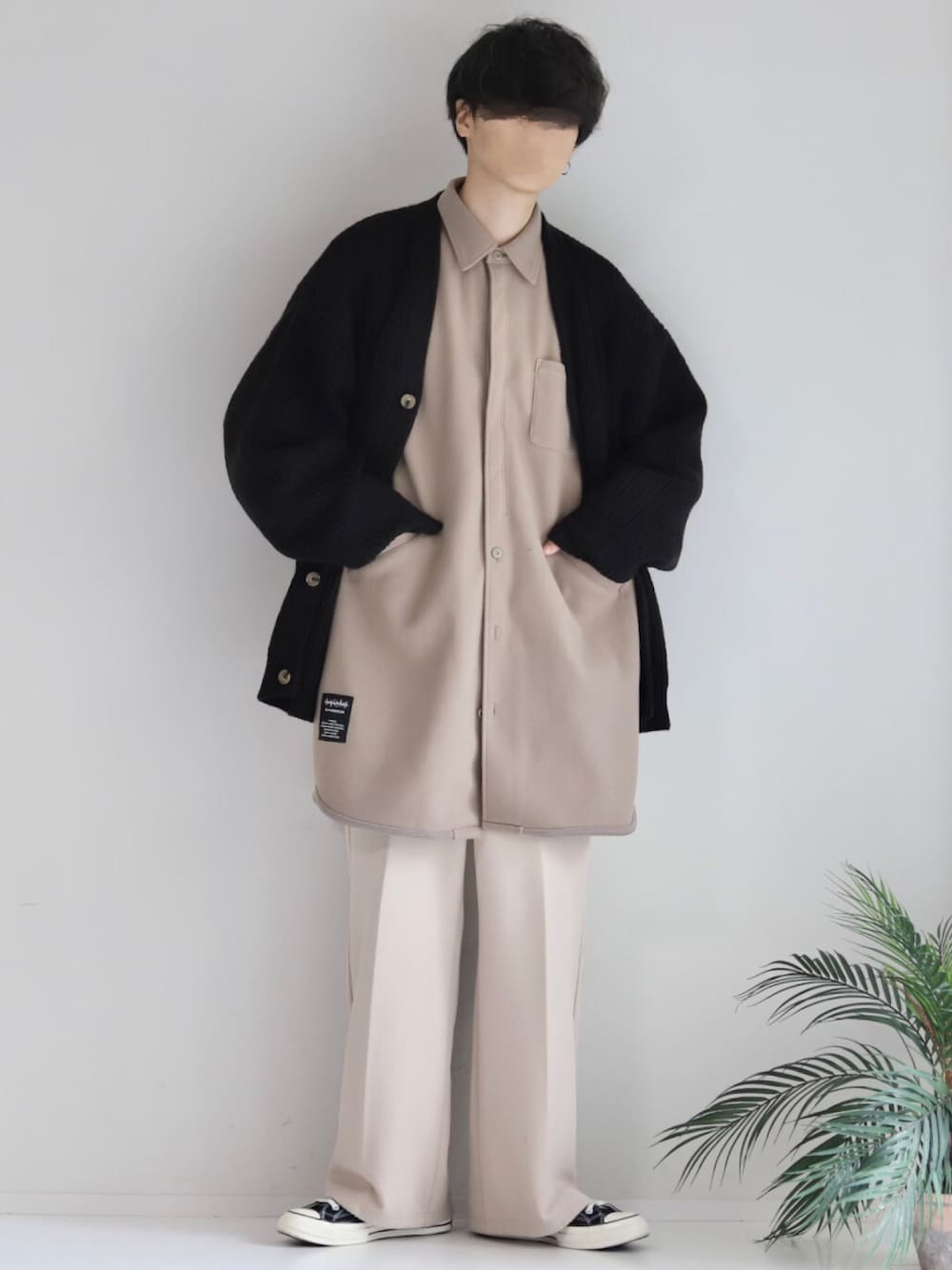 UNDERCOVER アンダーカバー LONG KNIT CAP "HAL LABORATORIES" ロングニットキャップ UCV4H06 UNDERCOVER アンダーカバー ロングニットコート UNDERCOVER(アンダー