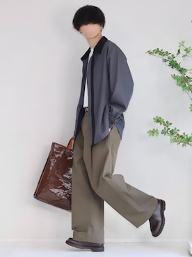 「Acne Studios（アクネストゥディオズ）のアイテム（バッグ）」を使った、Mr.SZKさん（メンズ・177cm）の秋コーディネート