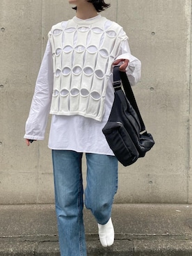 「rito structure（リトストラクチャー）のアイテム」を使った、Ayaさん（レディース・173cm）の冬コーディネート