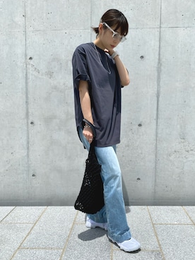 「アイテム（メガネ）」を使った、hiromiさん（レディース・158cm）の夏コーディネート