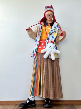 「アイテム（レッグウェア）」を使った、はるはなさん（レディース・162cm）の秋コーディネート