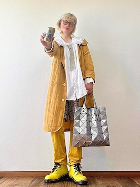 「Dr. Martens（ドクターマーチン）のアイテム」を使った、はるはなさん（レディース・162cm）の春コーディネート