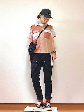 「UNITED ARROWS（ユナイテッドアローズ）のアイテム（ピアス（両耳用））」を使った、はるはなさん（レディース・160cm）の秋コーディネート