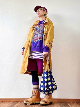 「アイテム（レッグウェア）」を使った、はるはなさん（レディース・162cm）の秋コーディネート