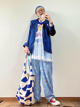 「CONVERSE（コンバース）のアイテム」を使った、はるはなさん（レディース・162cm）の春コーディネート