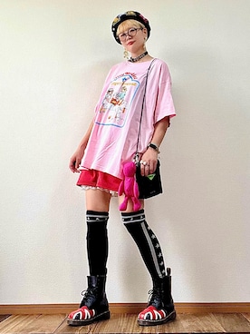 「Ray BEAMS（レイビームス）のアイテム」を使った、はるはなさん（レディース・162cm）の夏コーディネート