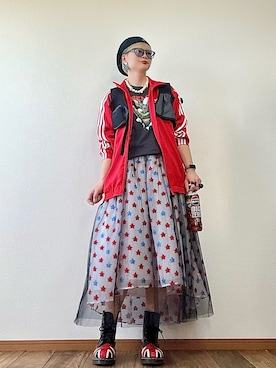 「KANGOL（カンゴール）のアイテム（帽子）」を使った、はるはなさん（レディース・162cm）の春コーディネート