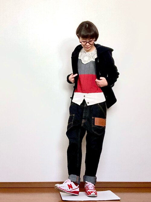 美品☆パイルメルトンショートダッフルコート☆ビューティー&ユース BEAUTY&YOUTH UNITED ARROWS（ビューティーアンドユース