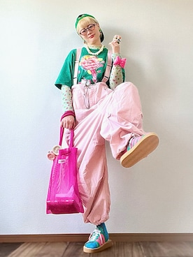 「GU（ジーユー）のアイテム」を使った、はるはなさん（レディース・162cm）の春コーディネート