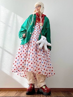 「アイテム（テーラードジャケット）」を使った、はるはなさん（レディース・162cm）の冬コーディネート