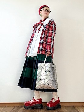 「アイテム（タイツ/ストッキング）」を使った、はるはなさん（レディース・162cm）の冬コーディネート