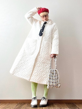 「アイテム（ピアス（両耳用））」を使った、はるはなさん（レディース・162cm）の冬コーディネート