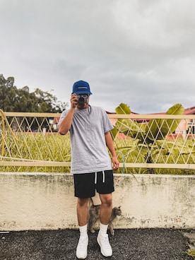 「White Mountaineering」｜「アイテム（キャップ）」を使った、jeffreyさん（メンズ・174cm）の秋コーディネート