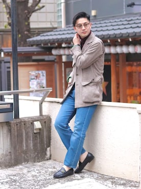 「BRILLA per il gusto（ブリッラペルイルグースト）のアイテム（ジャケット/アウター）」を使った、ryo _kumamoto_さん（メンズ・178cm）の冬コーディネート