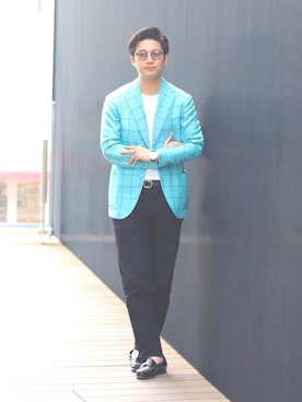 「BRILLA per il gusto（ブリッラペルイルグースト）のアイテム（ジャケット/アウター）」を使った、ryo _kumamoto_さん（メンズ・178cm）の春コーディネート