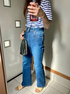 「SAINT JAMES（セントジェームス）のアイテム」を使った、sato*さん（レディース・155cm）の夏コーディネート
