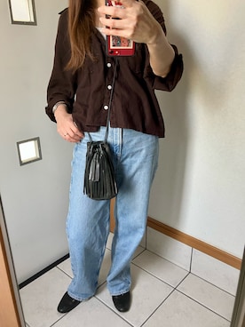 「upperhights（アッパーハイツ）のアイテム（パンツ）」を使った、sato*さん（レディース・155cm）の夏コーディネート