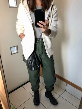 「SPACE CRAFT（スペースクラフト）のアイテム」を使った、sato*さん（レディース・155cm）の秋コーディネート