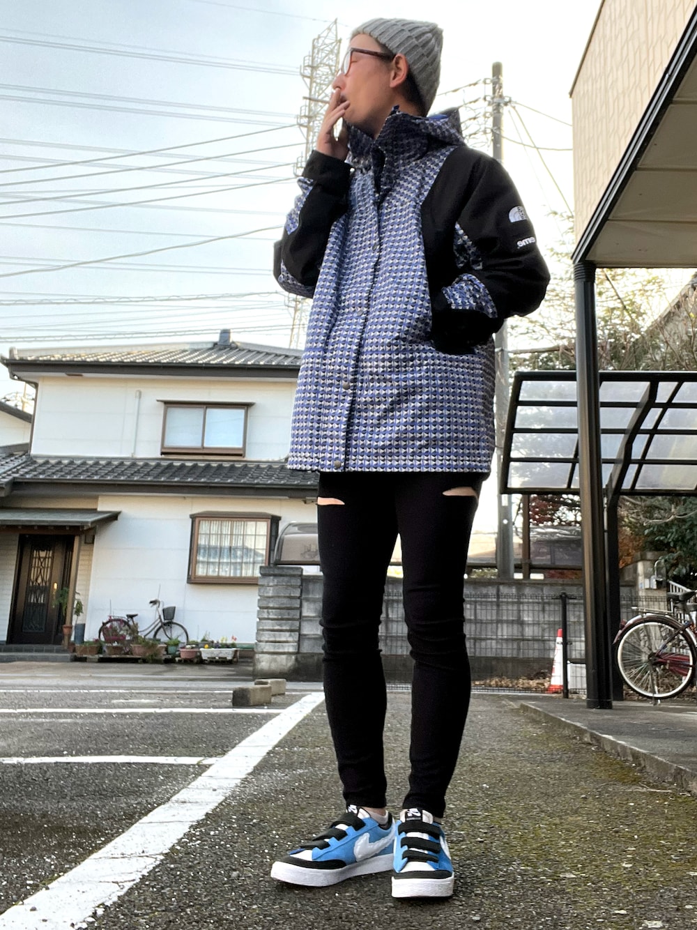 シュプリーム ノースフェイス スタッズ マウンテンパーカー