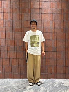 「URBAN RESEARCH（アーバンリサーチ）のアイテム（キャップ）」を使った、冷牟田 誠さん（メンズ・165cm）の秋コーディネート