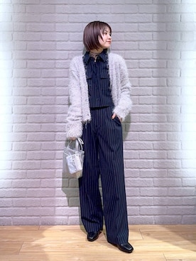 「LOWRYS FARM（ローリーズファーム）のストレッチヒールブーツ　851418（ブーツ）」を使った、ヤスダ ナナセさん（レディース・154cm）の秋コーディネート