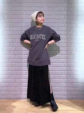 「LOWRYS FARM（ローリーズファーム）のチェーンネックレス　976398（ネックレス）」を使った、ヤスダ ナナセさん（レディース・154cm）の秋コーディネート