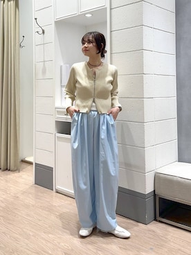 「LOWRYS FARM（ローリーズファーム）のアイテム（スニーカー）」を使った、ヤスダ ナナセさん（レディース・154cm）の春コーディネート