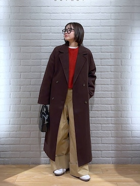 ヤスダ ナナセさん(レディース・154cm)の冬コーディネート