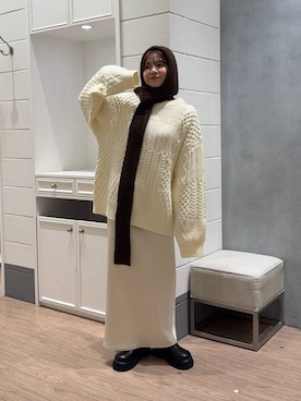 ヤスダ ナナセさん（レディース・154cm）の冬コーディネート