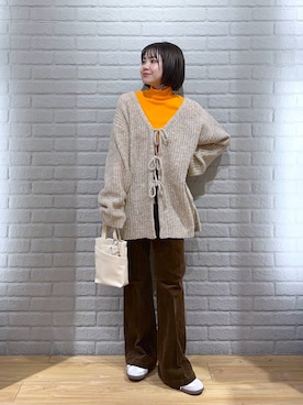 ヤスダ ナナセさん（レディース・154cm）の冬コーディネート