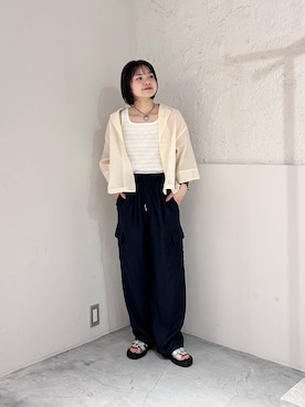 ヤスダ ナナセさん（レディース・154cm）の夏コーディネート