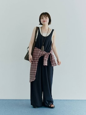 ヤスダ ナナセさん(レディース・154cm)の夏コーディネート