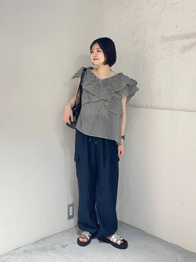 ヤスダ ナナセさん（レディース・154cm）の夏コーディネート