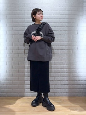 ヤスダ ナナセさん(レディース・154cm)の冬コーディネート