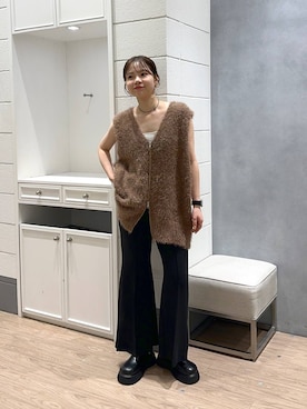 「アイテム（スウェットパンツ）」を使った、ヤスダ ナナセさん（レディース・154cm・20代）の秋コーディネート