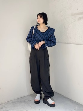 ヤスダ ナナセさん(レディース・154cm)の夏コーディネート