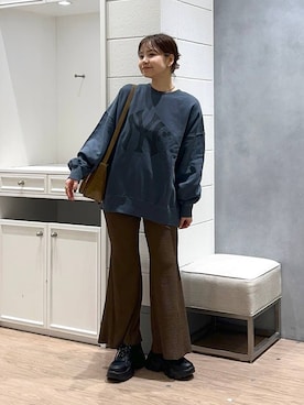 「アイテム（スウェット）」を使った、ヤスダ ナナセさん（レディース・154cm・20代）の夏コーディネート
