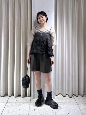 ヤスダ ナナセさん（レディース・154cm）の夏コーディネート