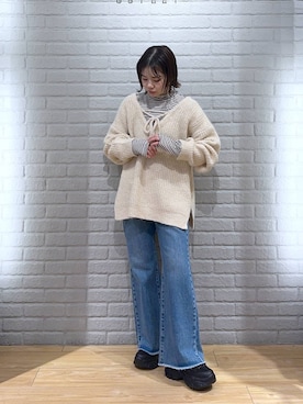 ヤスダ ナナセさん(レディース・154cm)の冬コーディネート