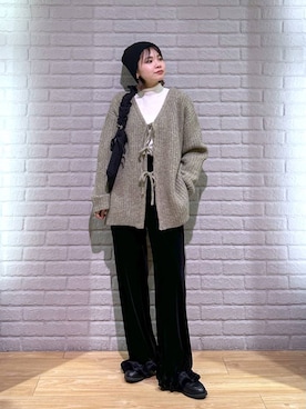 ヤスダ ナナセさん（レディース・154cm）の冬コーディネート